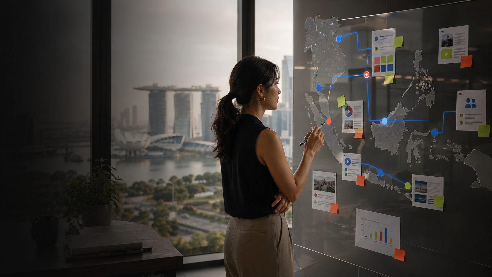 The SEA Marketing Advantage: Why Singapore Teams Are Quietly Ahead of Silicon Valley on AI Adoption - Chazrt visual about strategy and geo
